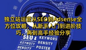 独立站运营从SEO到Adsense全方位攻略，从新手入门到进阶技巧，再到高手经验分享-副业网创