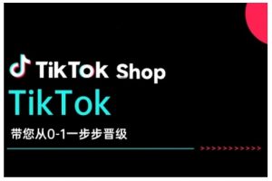 TikTok Shop带您从0-1一步步晋级,开启电商新征程,在TikTok商业领域实现突破与成长-副业网创