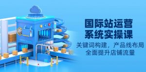 国际站运营系统实操课：关键词构建，产品线布局，全面提升店铺流量-副业网创