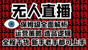 2025无人直播这么做就对了，保姆级全面解析，全程干货，新手老手都可上手-副业网创