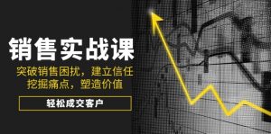 销售实战课,突破销售困扰,建立信任,挖掘痛点,塑造价值,轻松成交客户-副业网创