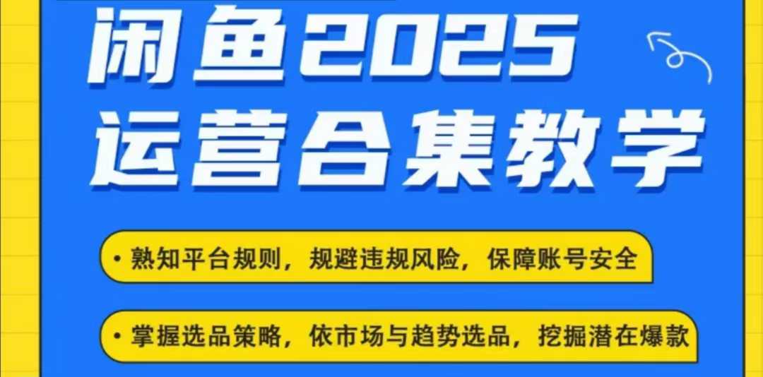 2025闲鱼电商运营全集，2025最新咸鱼玩法-副业网创