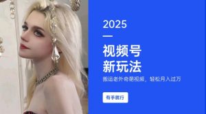 搬运老外奇葩视频，撸视频号分成计划收益，每天只需一小时，新手小白轻松月入过W-副业网创