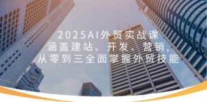 2025AI外贸实战课：涵盖建站、开发、营销, 从零到三全面掌握外贸技能-副业网创