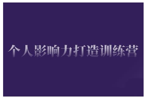 个人影响力打造训练营，掌握公域引流、私域运营、产品定位等核心技能，实现从0到1的个人IP蜕变-副业网创