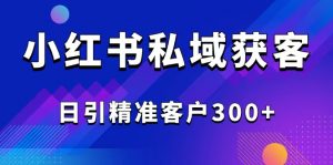 2025最新小红书平台引流获客截流自热玩法讲解,日引精准客户300+-副业网创