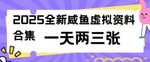 2025全新闲鱼虚拟资料项目合集，成本低，操作简单，一天两三张-副业网创
