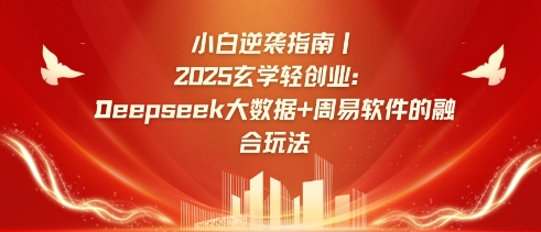 小白逆袭指南，2025玄学轻创业：Deepseek大数据+周易算法的融合玩法-副业网创