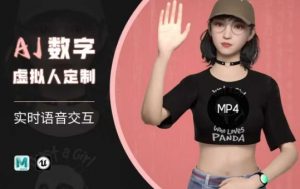 Ai数字人虚拟(智能体)实时语音交互特训营，​自行定制超写实角色AI数字人交互技术-副业网创