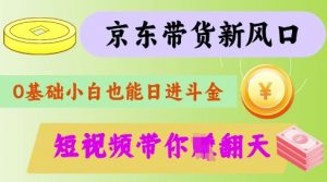 最新京东短视频带货代运营秘籍,轻松躺挣【揭秘】-副业网创