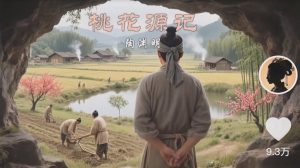 把课本里的古文做成爆火AI视频！流量猛的不行，7个作品涨粉23万＋-副业网创