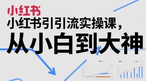 小红书引流实操课，从小白到大神-副业网创