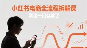小红书电商全流程拆解课，学这一门就够了-副业网创