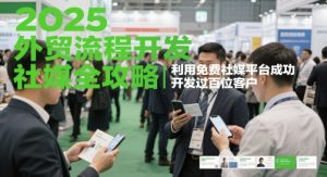 2025外贸流程开发社媒全攻略,利用免费社媒平台成功开发过百位客户-副业网创