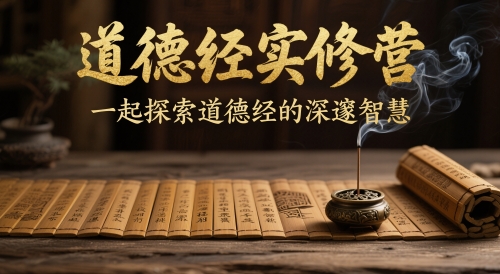 道德经实修营，一起探索道德经的深邃智慧-副业网创