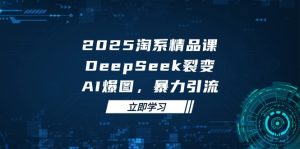 2025 淘系精品课，DeepSeek 裂变，AI 爆图，暴力引流-副业网创