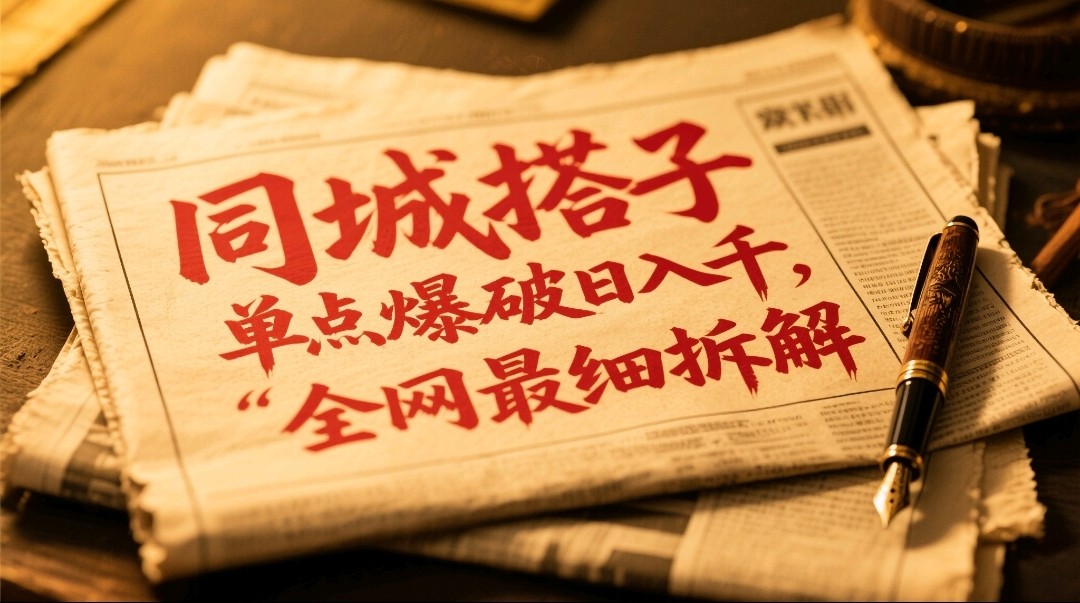 同城搭子群19.9单点爆破日入千，搭子组局月入万，全网最细拆解-副业网创