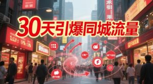 30天引爆同城流量：团购篇 认知篇 流量篇 来客篇 达人篇 老板人设IP篇 投流篇-副业网创