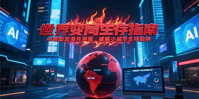 付费文章《世界变局生存指南，AI转型加海外突围，破解小城市生存陷阱》-副业网创
