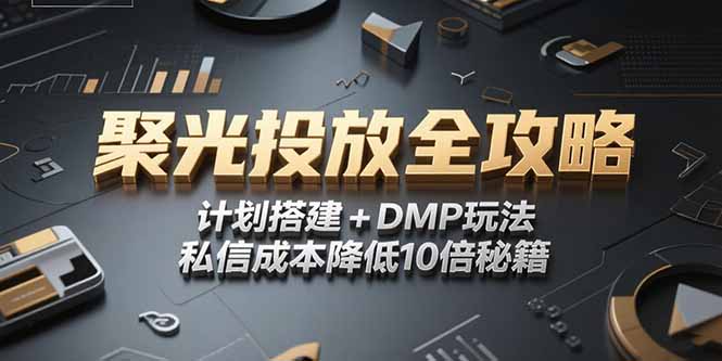 2025小红书聚光投放全攻略，计划搭建+DMP玩法，私信成本降低10倍秘籍-副业网创