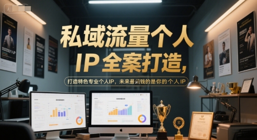 私域流量个人IP全案打造，打造特色专业个人IP，未来最值钱的是你的个人IP-副业网创