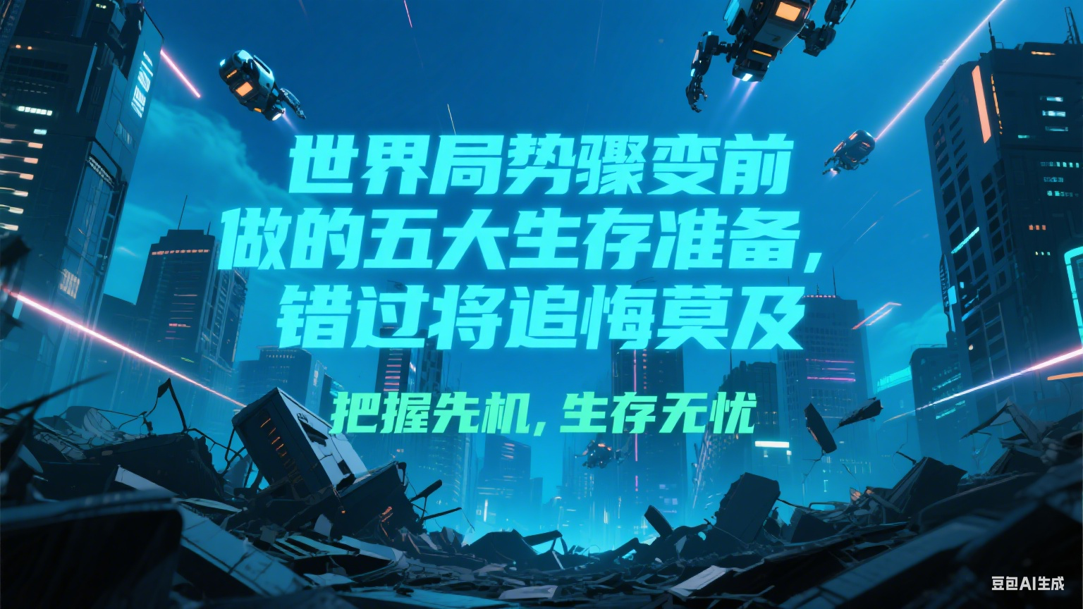 付费文章《世界局势骤变前必做的五大生存准备，错过将追悔莫及》-副业网创