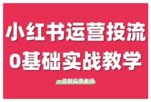 小红书运营投流，小红书广告投放从0到1的实战课，学完即可开始投放(更新)-副业网创