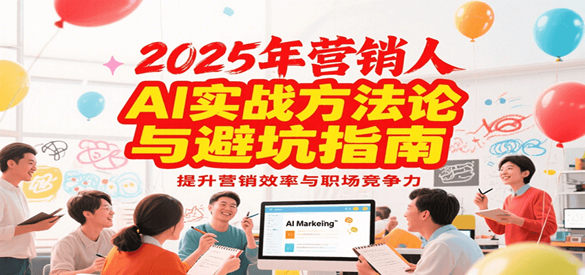 2025年营销实战方法论与避坑指南，利用AI提升营销效率与职场竞争力-副业网创