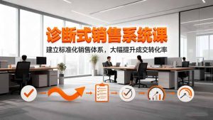 诊断式销售系统课,建立标准化销售体系,大幅提升成交转化率-副业网创