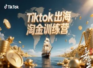 Tiktok出海淘金训练营,跨境电商TK实战变现-副业网创