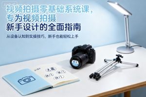视频拍摄零基础系统课，专为视频拍摄新手设计的全面指南-副业网创