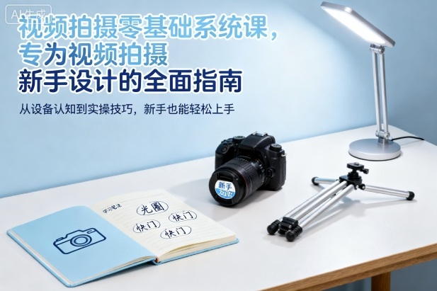 视频拍摄零基础系统课，专为视频拍摄新手设计的全面指南-副业网创