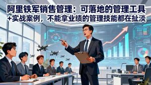 阿里铁军销售管理:可落地的管理工具+实战案例,不能拿业绩的管理都在扯淡-副业网创