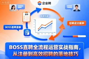 BOSS直聘全流程运营实战指南,从注册到高效招聘的落地技巧-副业网创