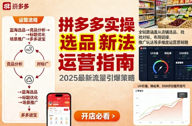 王校长9月12拼多多实操新玩法,全链路涵盖从店铺选品、找对标,布局链接,推广玩法等多维度运营思路(更新)-副业网创