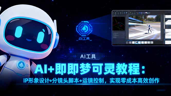 AI+即梦可灵教程：IP形象设计+分镜头脚本+运镜控制，实现零成本高效创作-副业网创