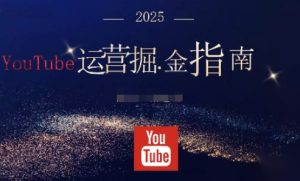 2025油管YouTuBe运营掘金指南,全方位帮你从零搭建油管运营体系-副业网创