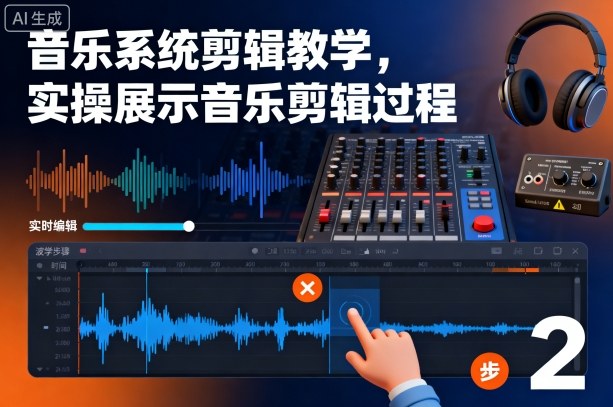 音乐系统剪辑教学，实操展示音乐剪辑过程-副业网创