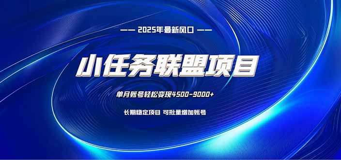 小任务联盟项目:一台电脑每天只需10分钟,轻松简单稳定-副业网创
