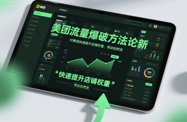 美团流量爆破方法论，付费流快速提升店铺权重，带动自然流-副业网创