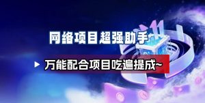 网络项目万能辅助工具_万能配合拉新项目吃遍提成-副业网创