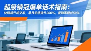 超级销冠爆单话术指南:快速提升成交率,单月业绩提升200%,复购率增长50%-副业网创