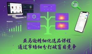 亚马逊精细化选品课程，通过市场细分打破盲目竞争-副业网创