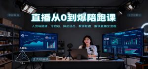 直播从0到爆陪跑课:人货场搭建,冷启动,排品选品,数据复盘,解锁直播全流程-副业网创