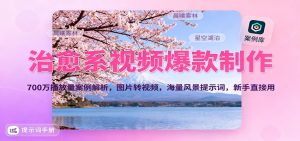 治愈系视频爆款制作，700万播放量案例解析，图片转视频，海量风景提示词，新手直接用-副业网创