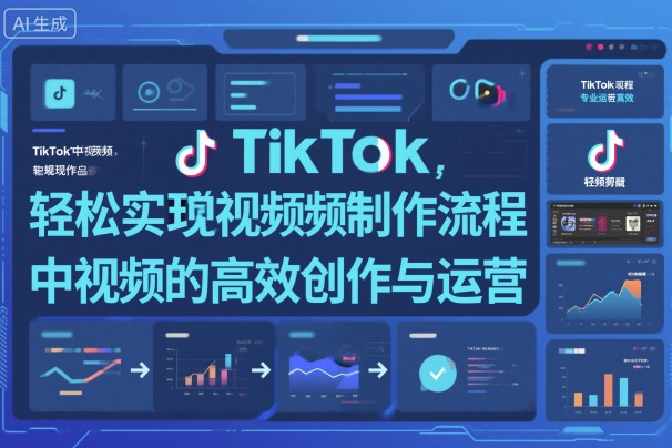 TikTok中视频制做流程，轻松实现Tk中视频的高效创作与运营-副业网创