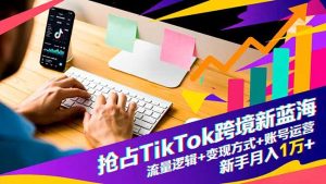 抢占TikTok跨境新蓝海:流量逻辑+变现方式+账号运营,新手月入1万+-副业网创