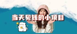 当天能收益的3个小项目拆解_包括平台+操作流程-副业网创