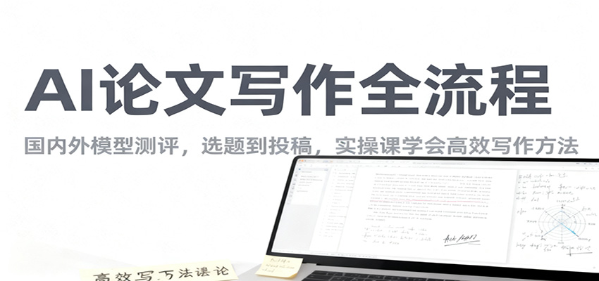 AI论文写作全流程,国内外模型测评,选题到投稿,实操课学高效写作方法-副业网创
