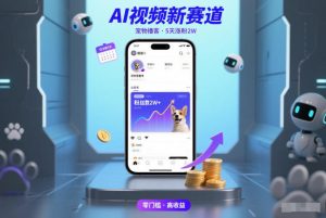 AI视频新赛道，宠物播客仅注册5天涨粉2W，收益非常可观-副业网创